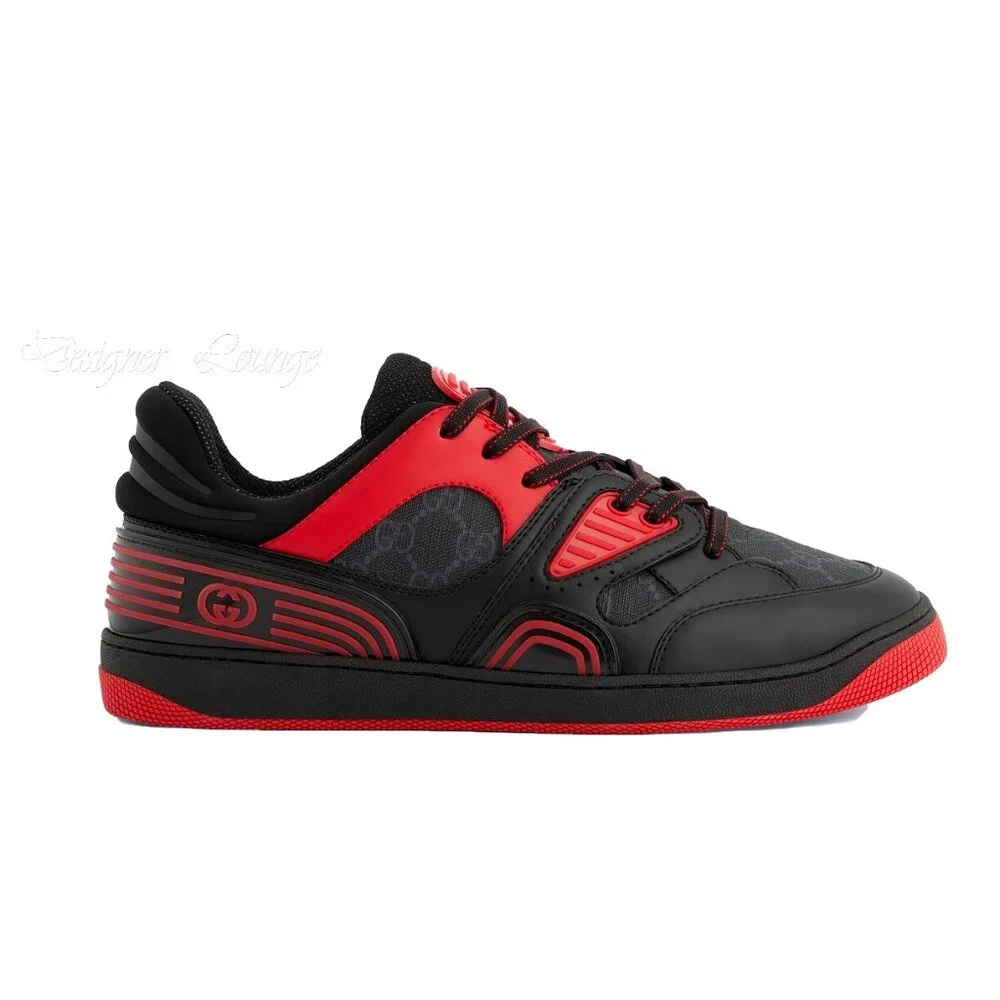NEW GUCCI Demetra GG Supreme Canvas Basket Low Top Sneakers G 8.5 / US 9